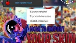 How to export skin to pony town