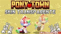 How to make a transparent pony in pony town