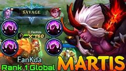SAVAGE! Martis Aggressive Play! - Top 1 Global Martis By FanKda - Mobile Legends

