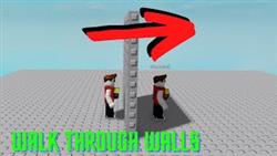 Script for passing through walls in roblox
