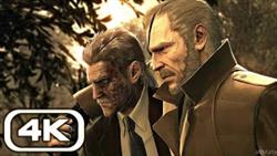 Snake Meets Big Boss Scene 4K ULTRA HD (Metal Gear Solid 4 Ending)