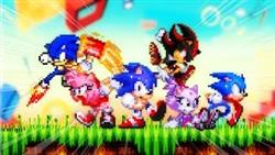Sonic game where 3 characters