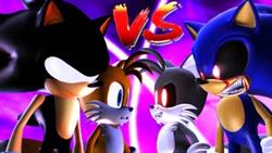 Video sonic fought with sonic exe