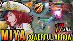 17 Kills!! Powerful Arrow Miya with Inspire!! - Build Top 1 Global Miya ~ MLBB
