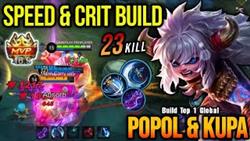 23 Kills!! ATK Speed  Critical Build Popol  Kupa Offlane - Build Top 1 Global Popol  Kupa ~ MLBB
