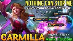 Absolutely Unkillable Carmila Perfect Support - Top 1 Global Carmila thefallenrat - Mobile Legend