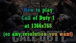 Call Of Duty 1 Graphics Settings
