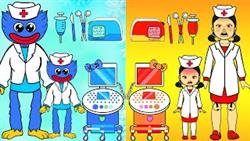 Doctor! Please Check-Up For Mommy - Hot Squid Game VS Cold Huggy Wuggy | Paper Dolls Story Animation