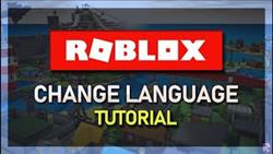 How to change language in roblox