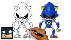 How To Draw Robot Sonic
