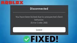 How to fix error 268 in roblox