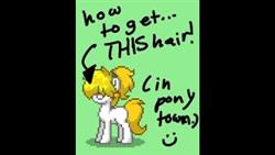 How to make bangs in pony town