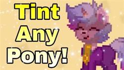 How to make color font in pony town