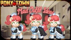 How To Make Pony Town Maid Costume
