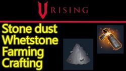 How to make rock dust in v rising