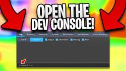 How to open console in roblox