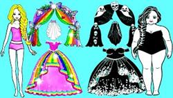 [LIVE] ?? Fat Wedding VS Thin Wedding Rainbow Skirt Handmade Paper Crafts