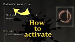 Malenia rune elden ring how to activate