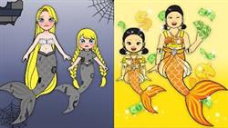Mommy! I Want To Have Golden Dress - Rich Squid Game VS Poor Rapunzel | Paper Dolls Story Animation
