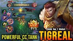 MVP Tank!! Powerful CC Tigreal 100% Annoying - Build Top 1 Global Tigreal ~ MLBB
