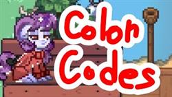 Paint codes for pony town