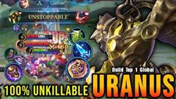 Uranus Perfect Offlane With Hybrid Build 100% UNKILLABLE - Build Top 1 Global Uranus ~ MLBB
