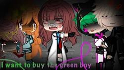 Video green boy gacha life