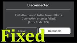 What does error 279 mean in roblox
