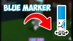 Where to find the blue marker in roblox