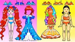 WOW! Beautiful Hair Contest - Poor Squid Game VS Rich Poppy Playtime | Paper Dolls Story Animation
