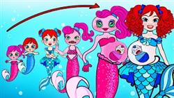 WOW! Mommy Long Legs EVOLUTION - Rich Poppy Playtime VS Poor Mermaid | Paper Dolls Story Animation